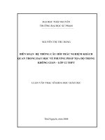 Biên soạn hệ thống câu hỏi trắc nghiệm khách quan trong dạy học về phương pháp tọa độ trong không gian – lớp 12 thpt