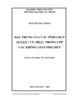 Đặc trưng của các tính chất (d n d z) và (wd z) trong lớp các không gian frechet