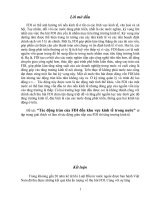 Tác động tràn của FDI đến khu vực kinh tế trong nước