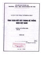 Tính toán đứt dây trong hệ thống điện Việt Nam