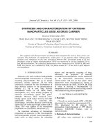 Tổng hợp và đặc tính của chitosan