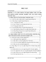 Nâng cao hiệu quả cho vay đối với khách hàng doanh nghiệp lớn tại ngân hàng công thương chi nhánh Ba Đình