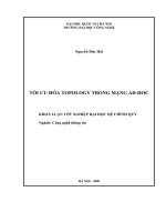 Tối ưu hóa topology trong mạng ad-hoc