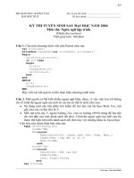 Đề thi tuyển sinh Cao học và nghiên cứu sinh môn Ngôn ngữ lập trình 2004