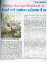 Một số giải pháp mở rộng và nâng cao chất lượng tín dụng ngân hàng