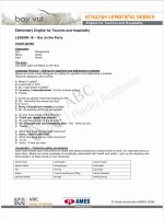 English for Tourism and Hospitality 18