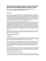 Nghiên cứu tạo mỡ seo phôi hoa và phôi vô tính từ nuôi cấy noãn