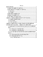 Tiềm năng và thực trạng tuyến điểm Hà Nội – Hạ Long – Cửa Ông - Móng Cái - Đông Hưng