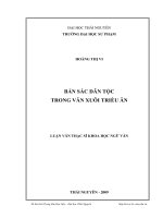 Bản sắc dân tộc trong văn xuôi triều ân