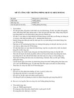 Trưởng phòng dịch vụ khách hàng