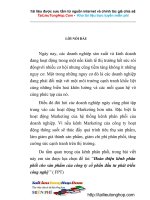 Hoàn thiện kênh phân phối cho SP của công ty cổ phần đầu tư phát triển công nghệ