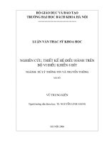 Nghiên cứu, thiết kế hệ điều hành trên bộ vi điều khiển 8 bít