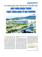 Hệ thống ngân hàng trên địa bàn tỉnh Bắc Ninh góp phần quan trọng phát triển kinh tế địa phương