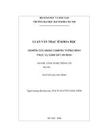 Nghiên cứu mạng Camera thông minh phục vụ giám sát an ninh