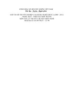 Đáp án đề thi may thiết kế thời trạng 40