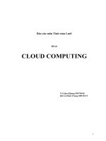 Báo cáo tính toán lưới: CloudComputing