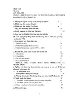 Marketing hỗn hợp nhằm mở rộng thị trường tân dược của Cty DLTWI