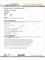 English for Tourism and Hospitality 19