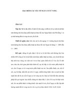 Đặc điểm các yếu tố nguy cơ tử vong