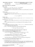 Đề thi đại học môn toán khối B năm 2007