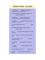 Anh văn 9: Conditional Clause 1