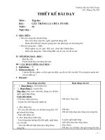 Giáo án Tập đọc - Lớp 2 - Gấu trắng là chúa tò mò