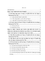 Công tác kế toán chi phí sản xuất và tính giá thành sản phẩm xây lắp tại công ty cổ phần kiến trúc xây dựng và thương mại Tản Viên