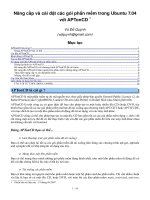 Nâng cấp và cài đặt trong Ubuntu