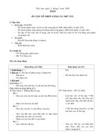 Giáo án môn toán 158 - tuần 33