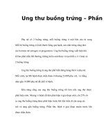 Ung thư buồng trứng phần 1 