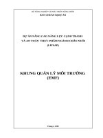 Dự án nâng cao năng lực cạnh tranh và an toàn thực phẩm ngành chăn nuôi
