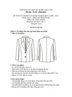 Đề thi thực hành may thiết kế thời trang 15