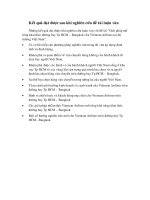 Giải pháp mở rộng khai thác đường bay Tp HCM – Bangkok của Vietnam Airlines tại thị trường Việt Nam