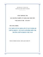 Các nhân tố tác động lên tỷ suất sinh lợi chứng khoán.pdf