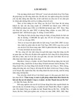 Thực trạng & Một số Giải pháp nhằm khai thác khách du lịch nội địa tại chi nhánh Cty cp du lịch thanh hóa tại Hà Nội