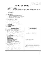 Giáo án Tập đọc - Lớp 2 - Ôn tập kiểm tra - Tiết 2