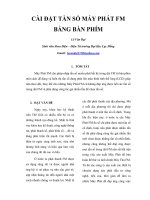 Thiết kế và thi công FM 2 kênh nhập tần số phần 1