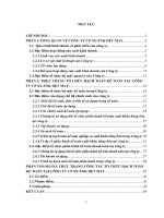 Tổ chức hạch toán kế toán tại Công ty Cổ phần sản xuất - Xuất nhập khẩu Dệt May