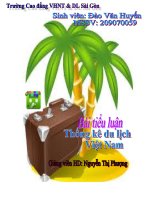 Thống kê du lịch Việt Nam
