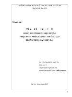 现代汉语常见一名多量现象初探