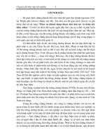 Phân tích sự biến động và xây dựng một danh mục đầu tư­ cho các cổ phiếu của cùng một ngành.DOC