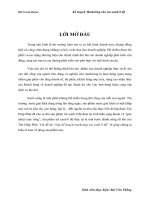 Tiểu luận “Lập kế hoạch marketing trà xanh 0 độ”