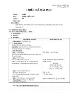 Giáo án Toán học - Lớp 2 - Luyện tập - Tuần 2