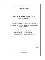 Công nghệ chế tạo Gia công cơ khí Máy công cụ