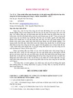 Quy trình kiểm toán doanh thu và chi phí trong điều kiện tin học hóa công tác kế toán áp dụng tại Công ty Kiểm Toán BDO - AFC