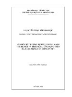 Vần đề chất lượng dịch vụ trong mạng thế hệ mới và triển khai ứng dụng trên hạ tầng của công ty SPT