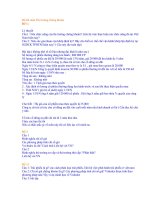 Đề thi Thị trường chứng khoán