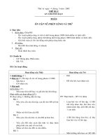 Giáo án môn Toán 157 - tuần 33