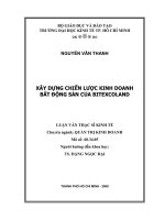Xây dựng chiến lược kinh doanh bất đông sản của BitexcoLand