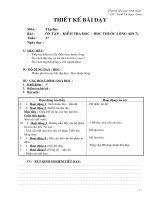 Giáo án Tập đọc - Lớp 2 - Ôn tập kiểm tra - Tiết 7